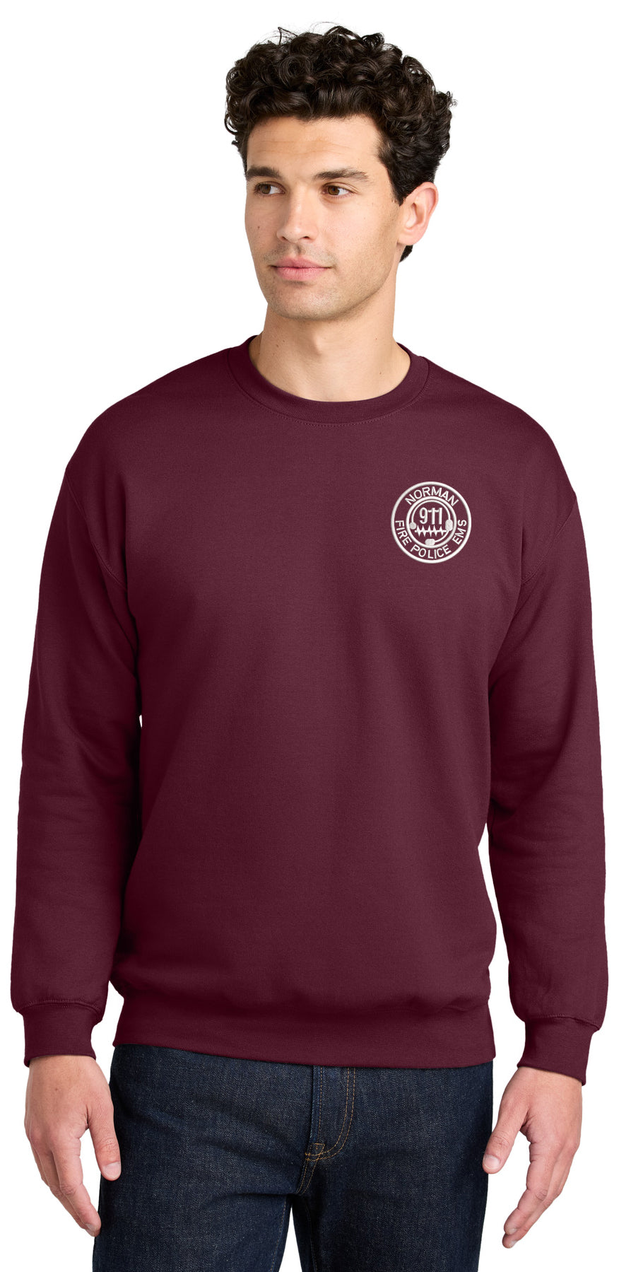 City of Norman Communications - LC EMB - Gildan Softstyle Crewneck Swe