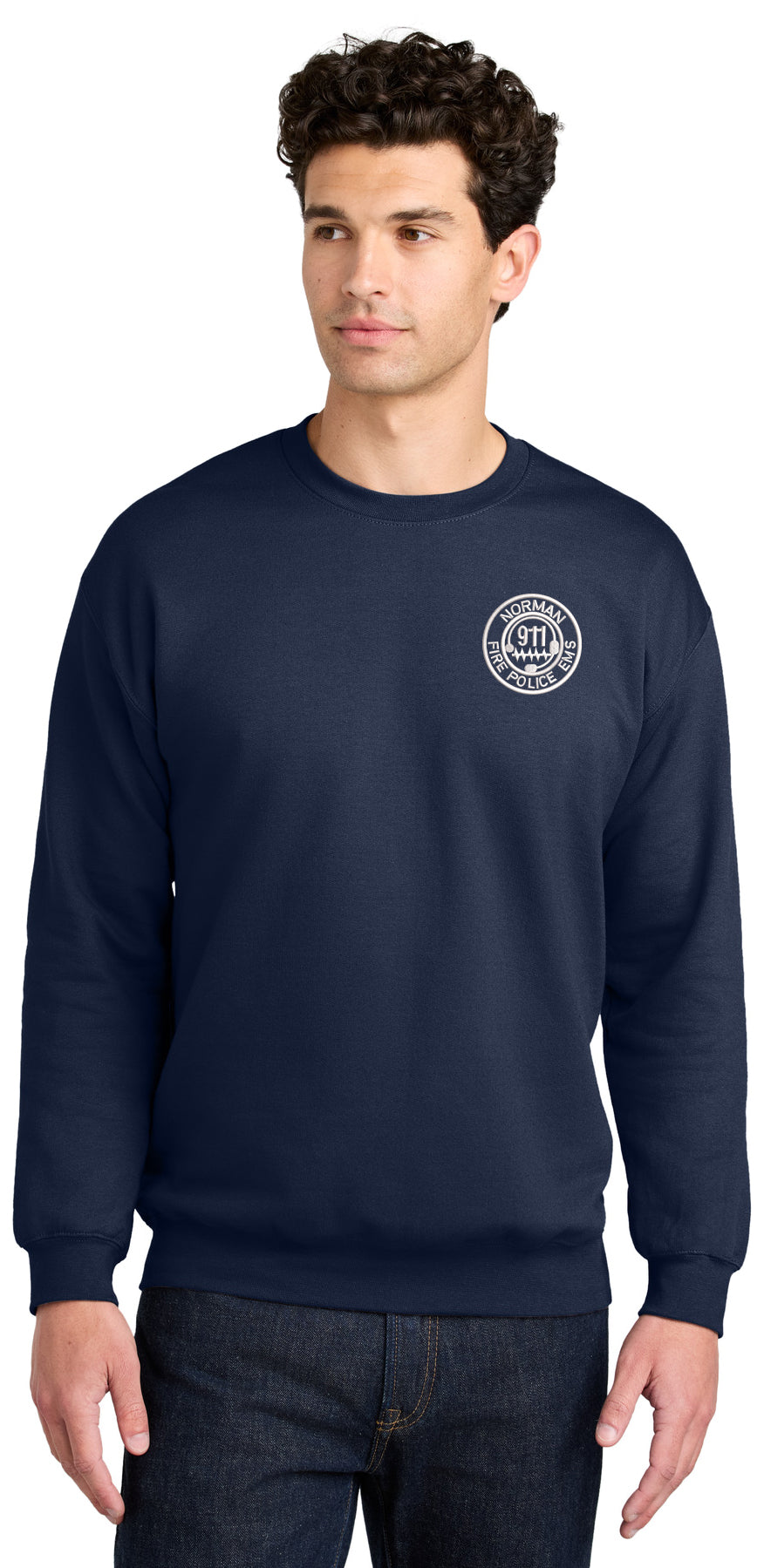 City of Norman Communications - LC EMB - Gildan Softstyle Crewneck Swe