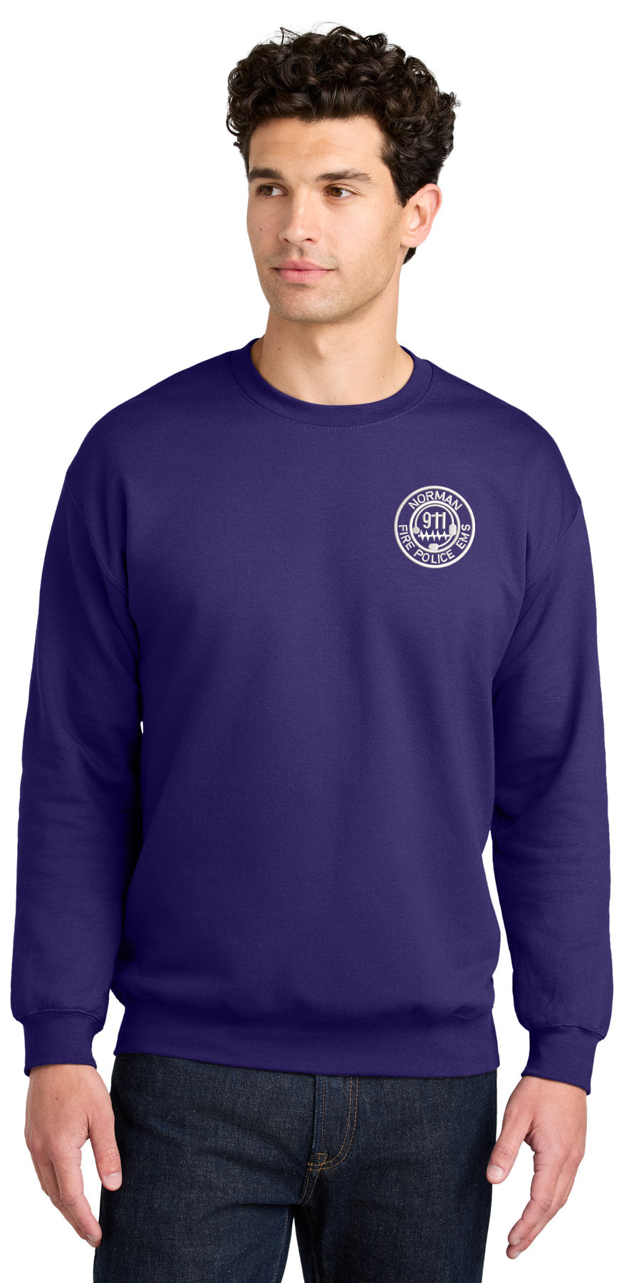 City of Norman Communications - LC EMB - Gildan Softstyle Crewneck Swe