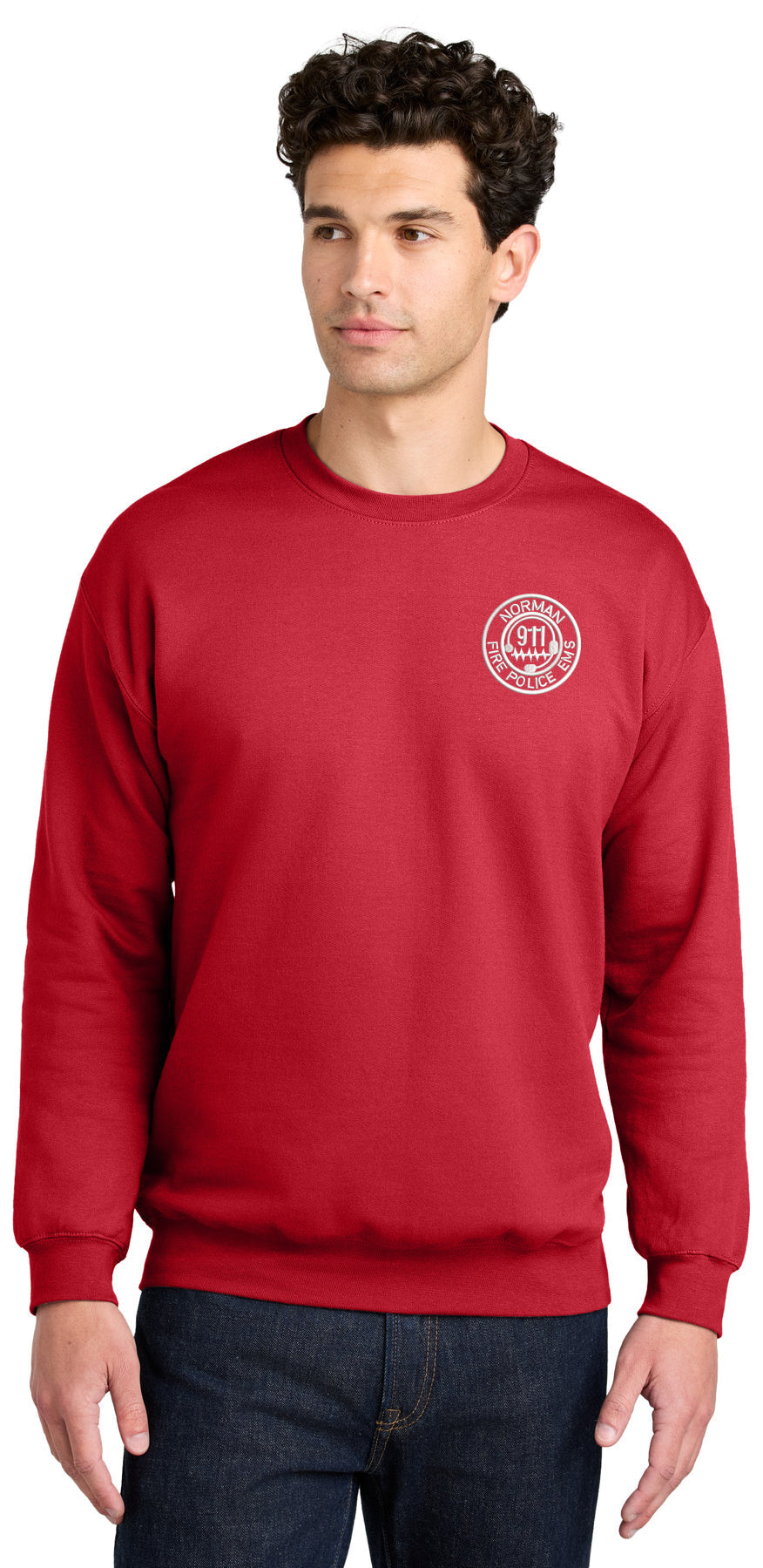City of Norman Communications - LC EMB - Gildan Softstyle Crewneck Swe