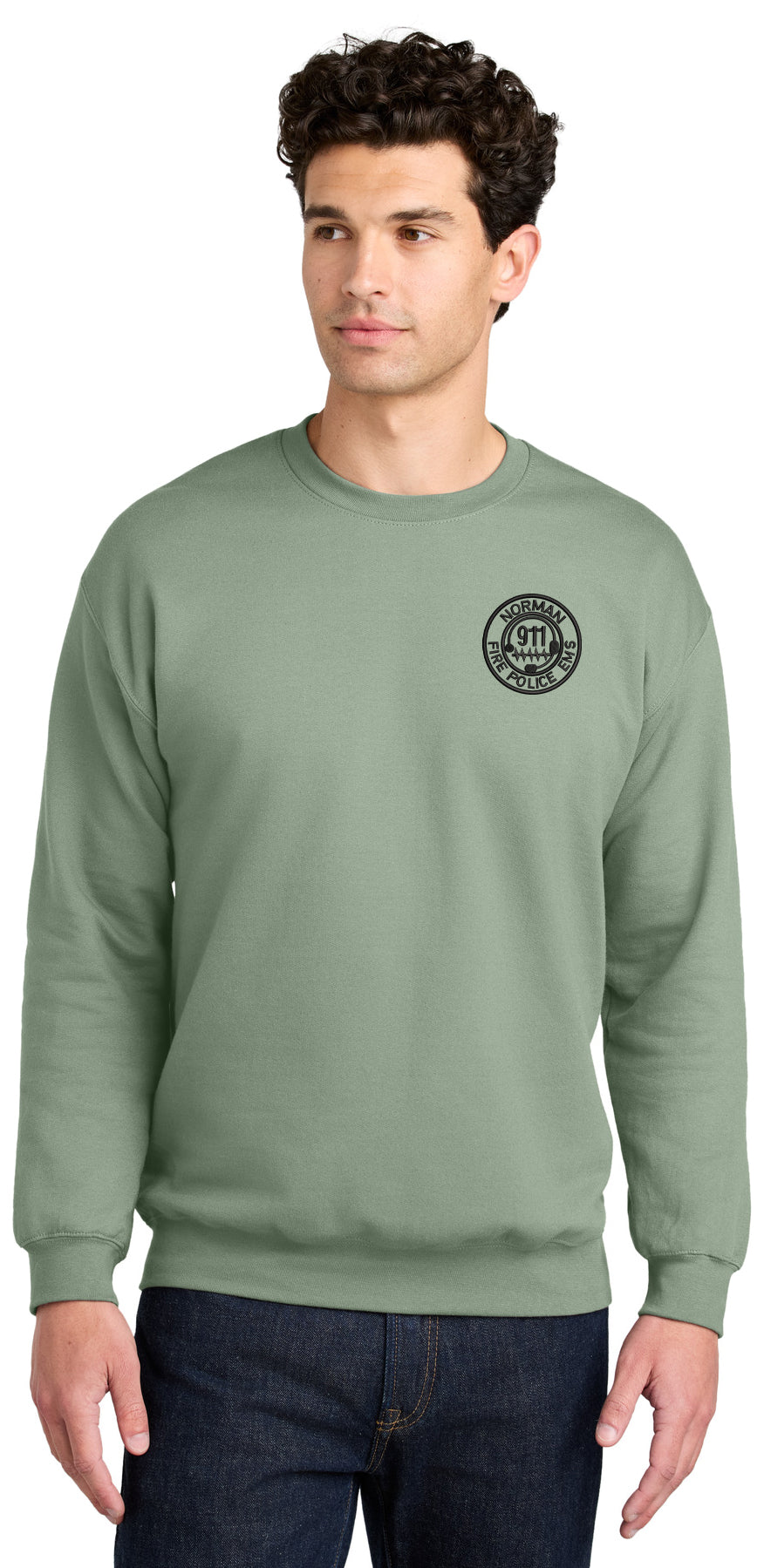 City of Norman Communications - LC EMB - Gildan Softstyle Crewneck Swe
