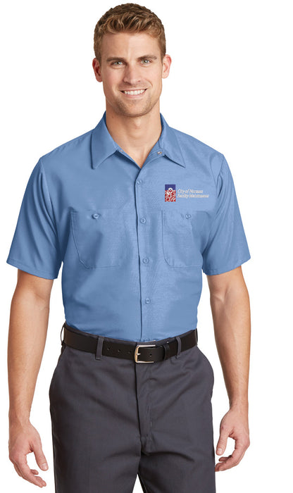 City of Norman - Facility Maintenance - LC EMB - Red Kap Short Sleeve Industrial Work Shirt.  SP24