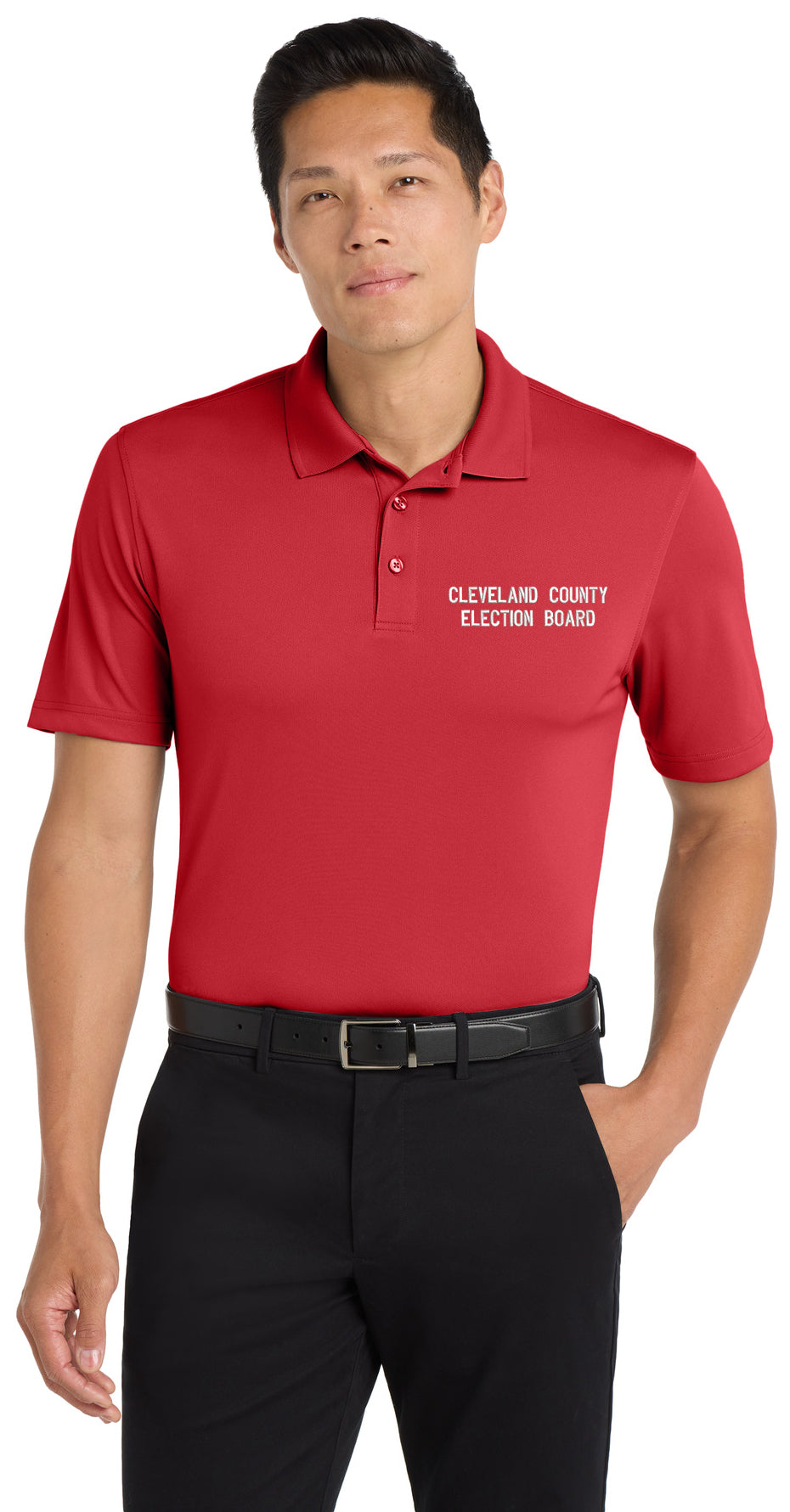 Cleveland County Election Board - Text Only LC - Port Authority® Dry Zone® UV Micro-Mesh Polo. K110