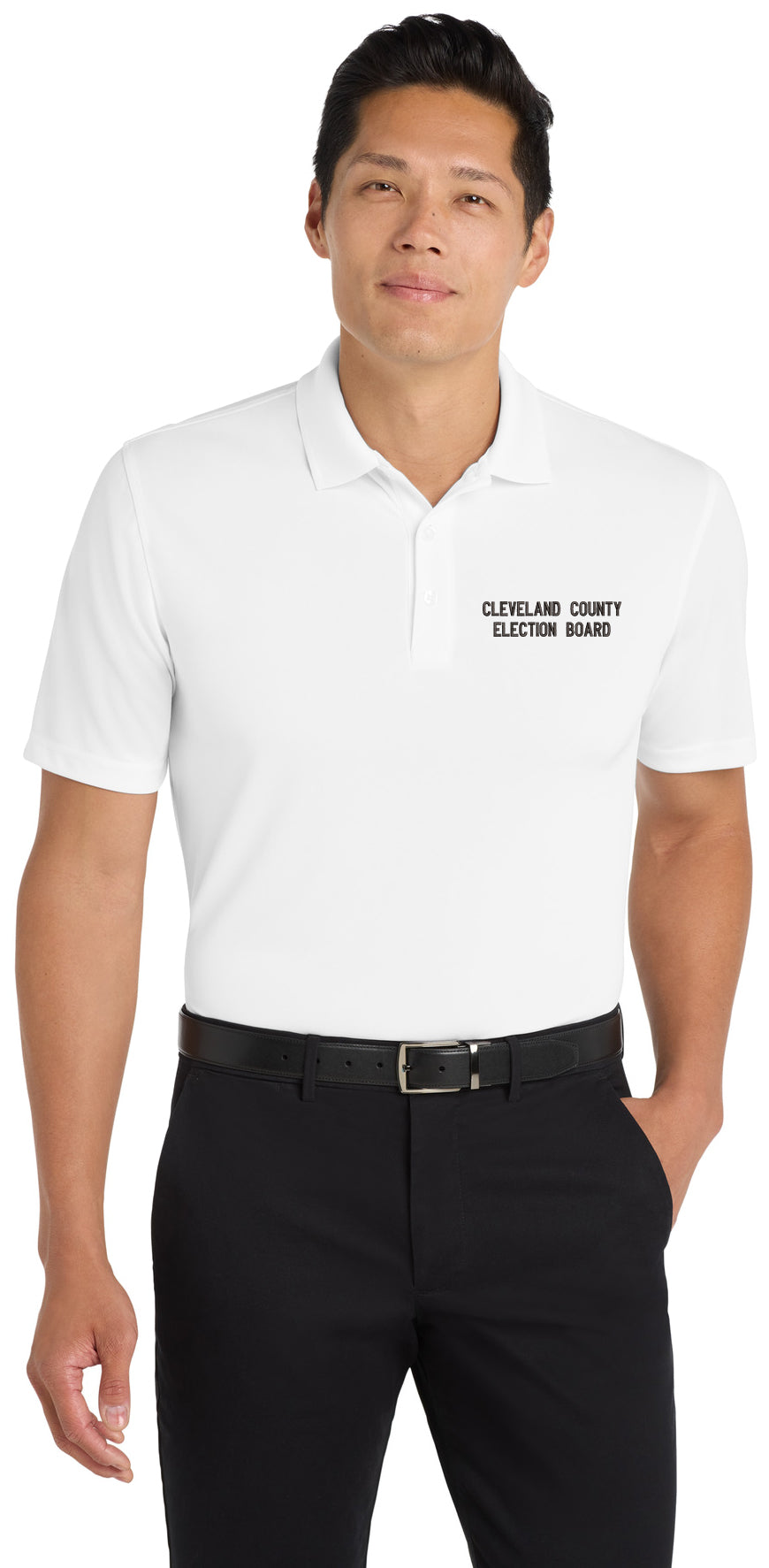 Cleveland County Election Board - Text Only LC - Port Authority® Dry Zone® UV Micro-Mesh Polo. K110
