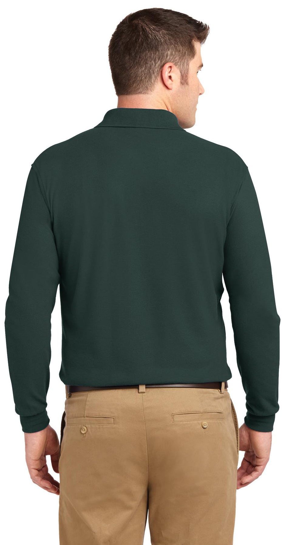 Cleveland County Election Board - Text Only LC - Port Authority® Silk Touch Long Sleeve Polo.  K500LS