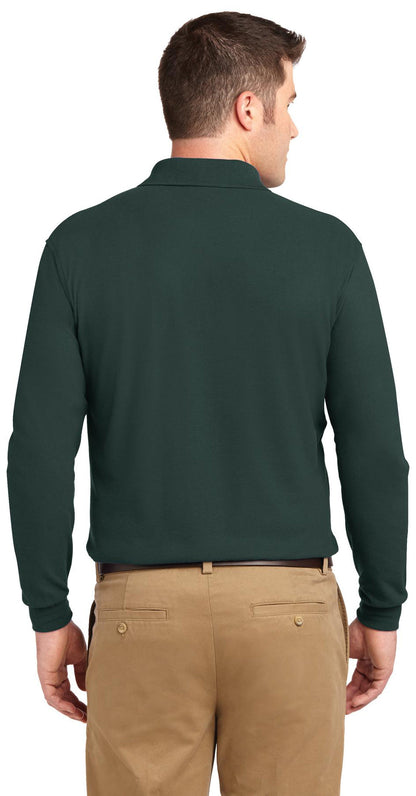 Cleveland County Election Board - Text Only LC - Port Authority® Silk Touch Long Sleeve Polo.  K500LS