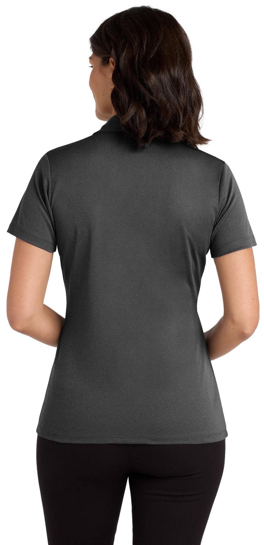 Cleveland County Election Board - Text Only LC - Port Authority ® Women's Heathered Silk Touch  Performance Polo. LK542