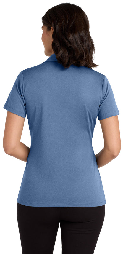 Cleveland County Election Board - Text Only LC - Port Authority ® Women's Heathered Silk Touch  Performance Polo. LK542