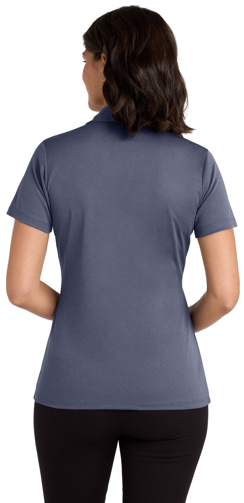 Cleveland County Election Board - Text Only LC - Port Authority ® Women's Heathered Silk Touch  Performance Polo. LK542