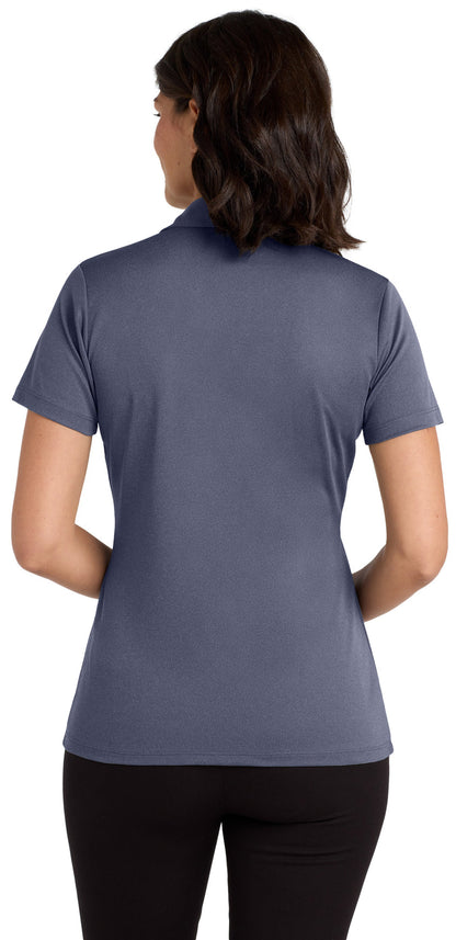 Cleveland County Election Board - Text Only LC - Port Authority ® Women's Heathered Silk Touch  Performance Polo. LK542