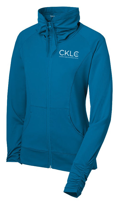 Creative Kids Learning Center - CKLC - Sport-Tek Women's Sport-Wick Stretch Full-Zip Jacket. LST852