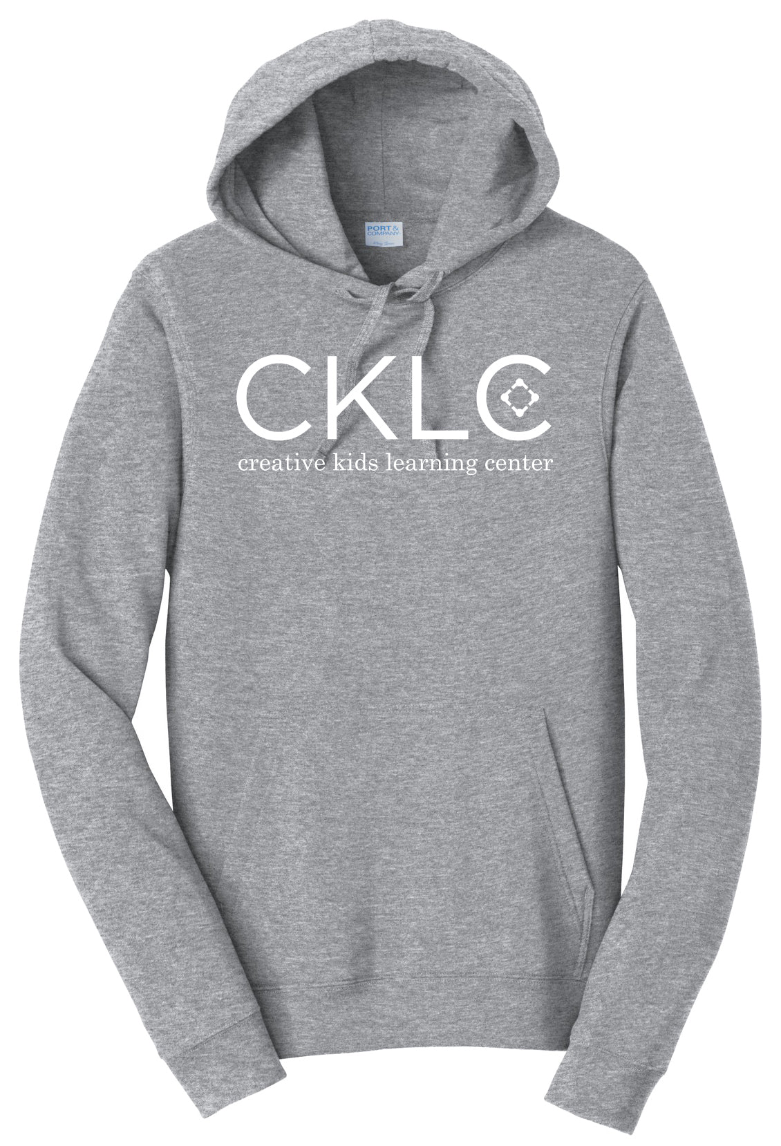 Creative Kids Learning Center - CKLC - Port & Co Fan Favorite Fleece Pullover Hooded Sweatshirt. PC850H