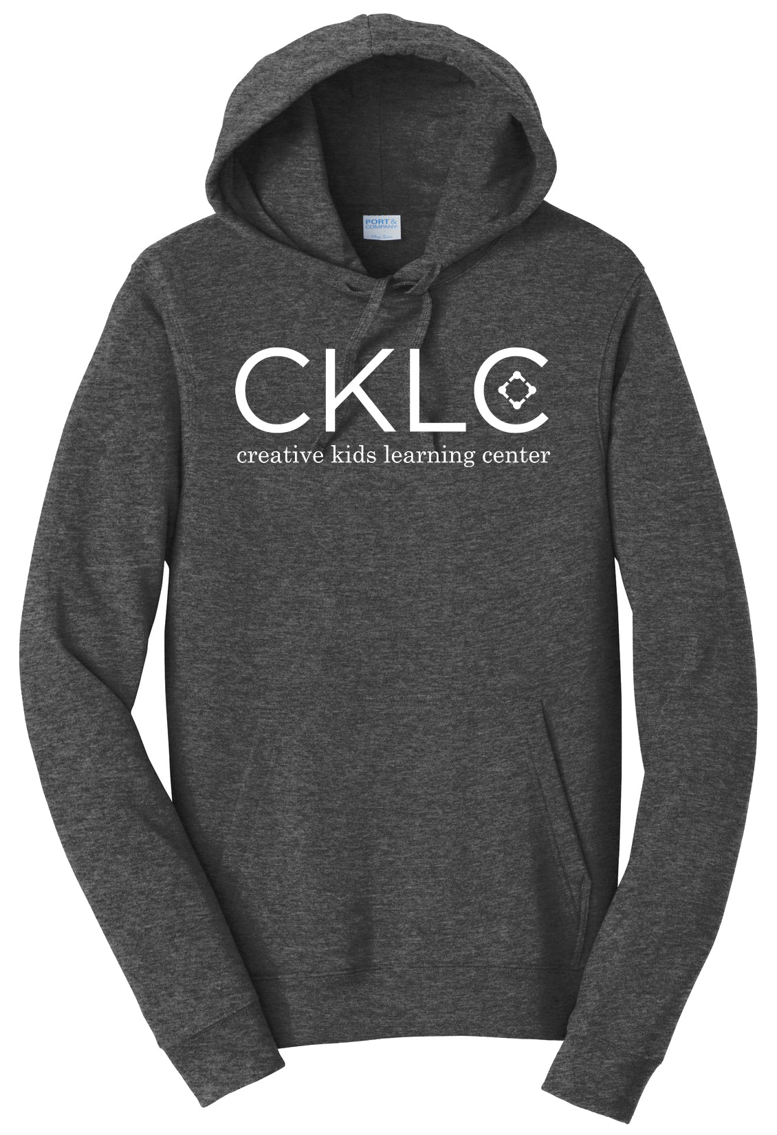 Creative Kids Learning Center - CKLC - Port & Co Fan Favorite Fleece Pullover Hooded Sweatshirt. PC850H