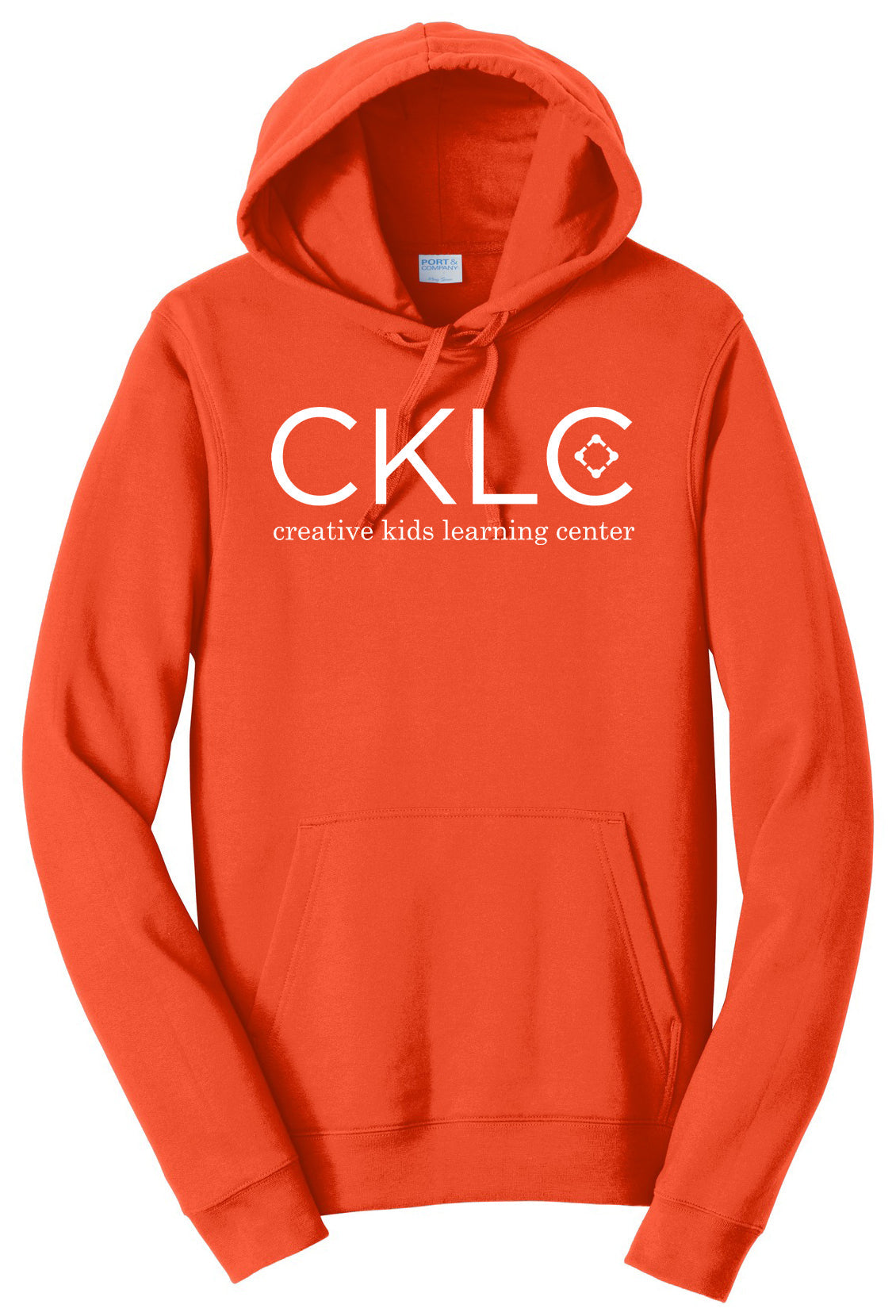 Creative Kids Learning Center - CKLC - Port & Co Fan Favorite Fleece Pullover Hooded Sweatshirt. PC850H