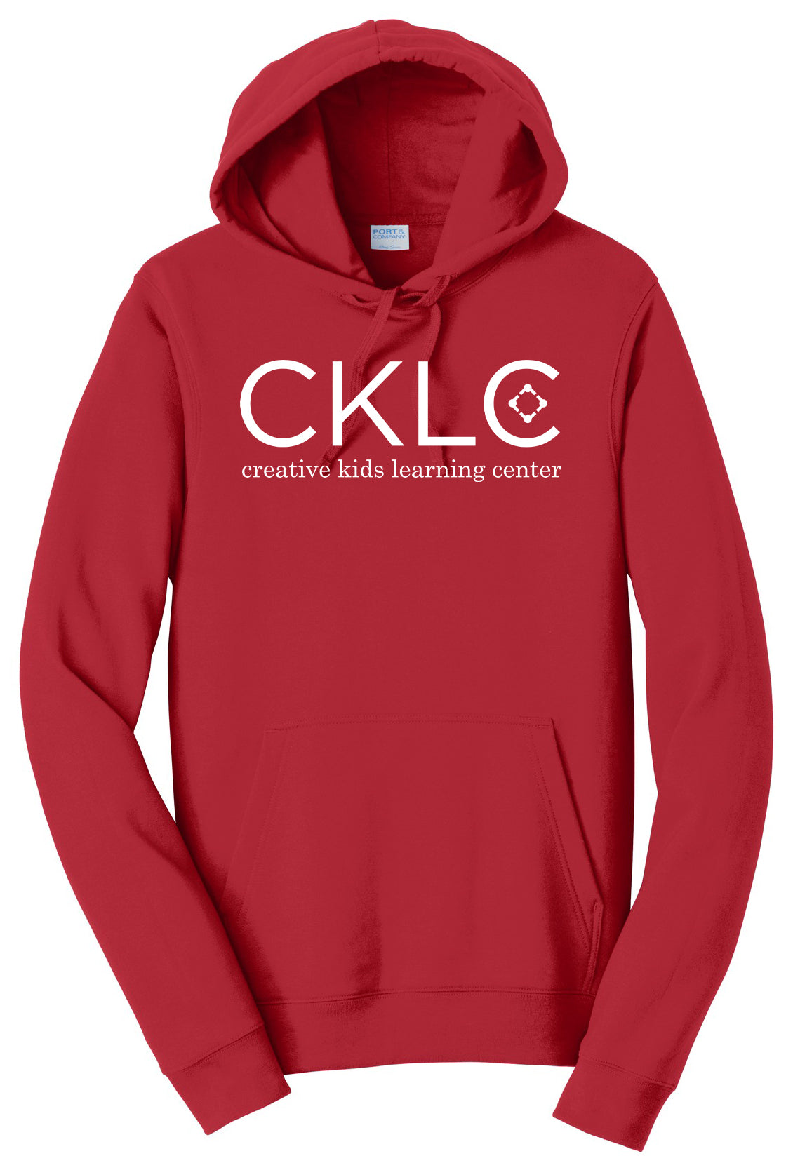 Creative Kids Learning Center - CKLC - Port & Co Fan Favorite Fleece Pullover Hooded Sweatshirt. PC850H