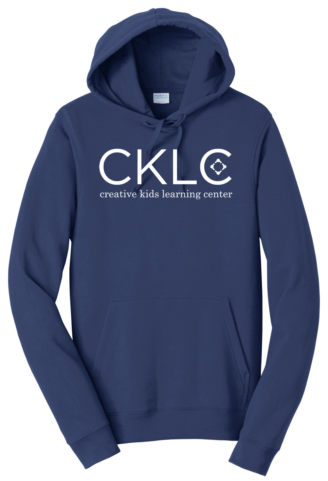 Creative Kids Learning Center - CKLC - Port & Co Fan Favorite Fleece Pullover Hooded Sweatshirt. PC850H