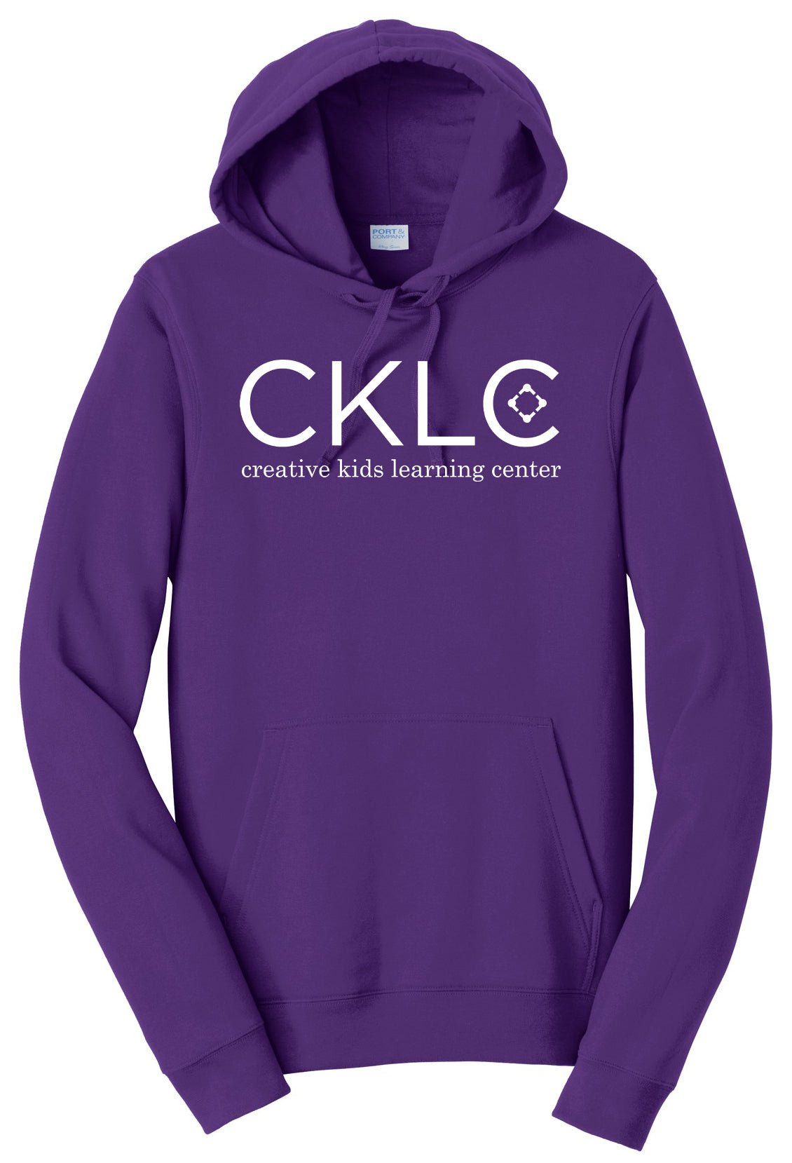 Creative Kids Learning Center - CKLC - Port & Co Fan Favorite Fleece Pullover Hooded Sweatshirt. PC850H