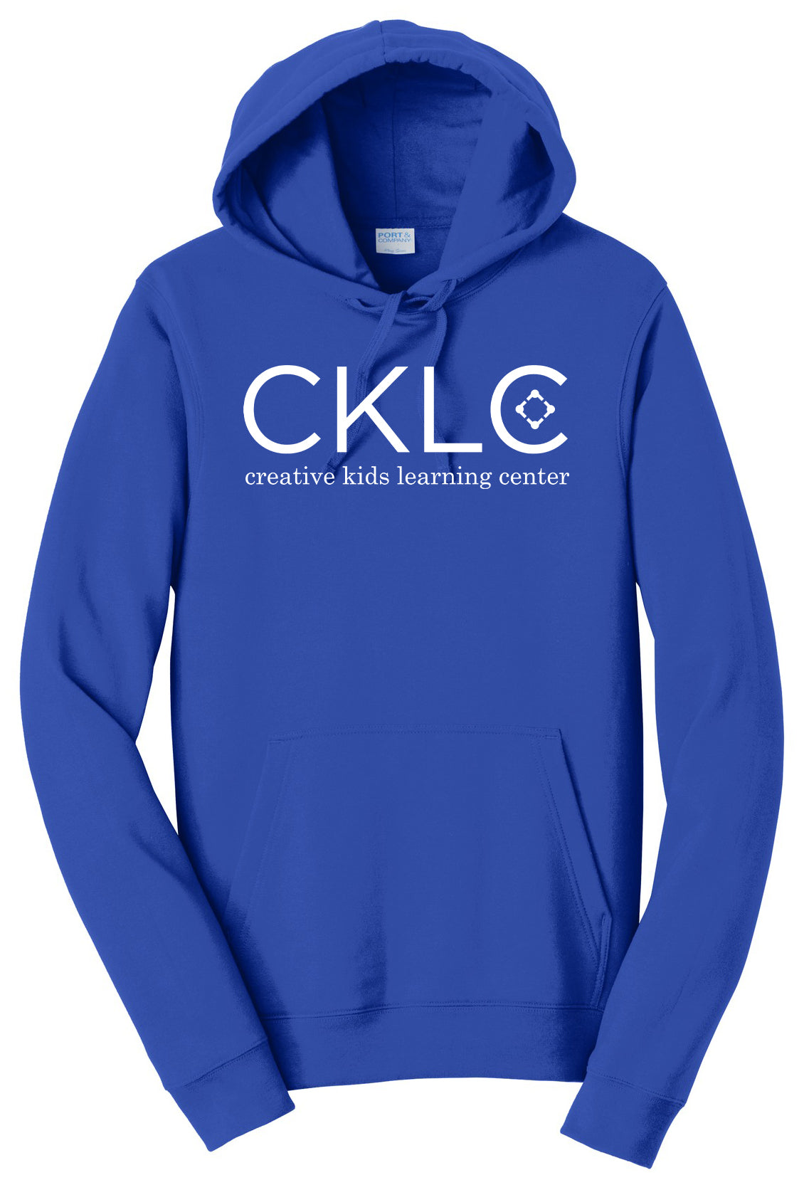 Creative Kids Learning Center - CKLC - Port & Co Fan Favorite Fleece Pullover Hooded Sweatshirt. PC850H