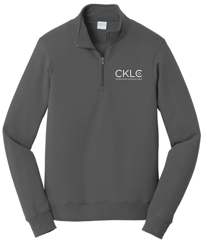Creative Kids Learning Center - CKLC - Port & Co Fan Favorite Fleece 1/4-Zip Pullover Sweatshirt. PC850Q