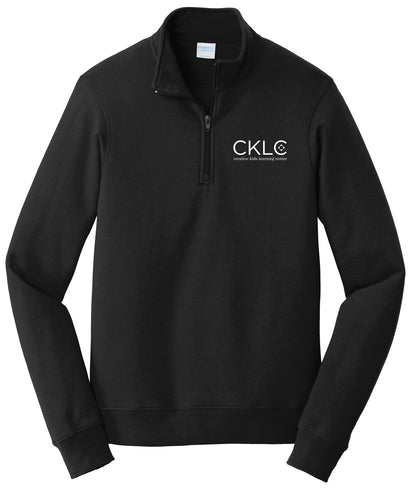 Creative Kids Learning Center - CKLC - Port & Co Fan Favorite Fleece 1/4-Zip Pullover Sweatshirt. PC850Q