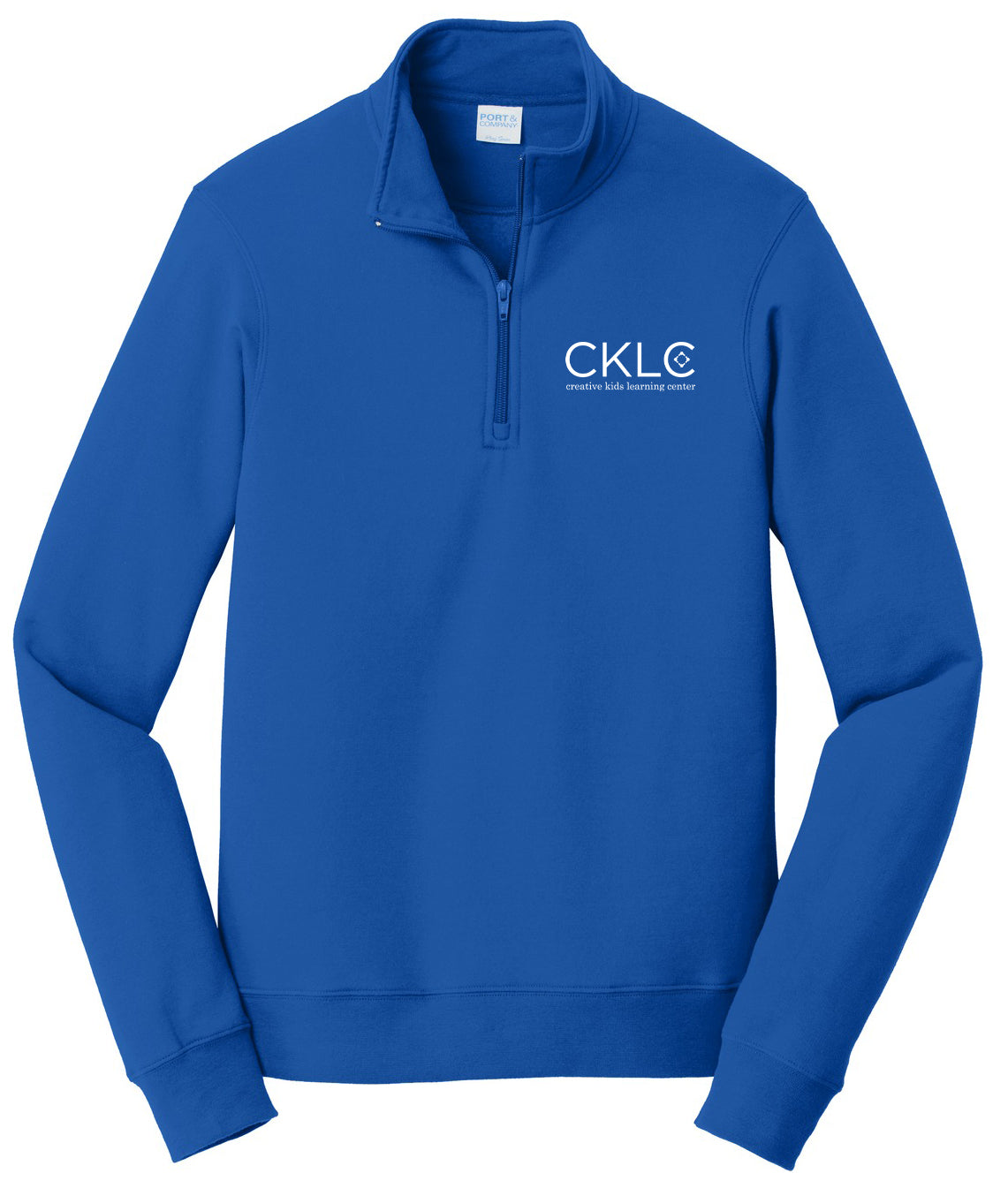 Creative Kids Learning Center - CKLC - Port & Co Fan Favorite Fleece 1/4-Zip Pullover Sweatshirt. PC850Q