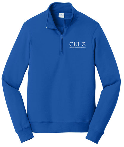 Creative Kids Learning Center - CKLC - Port & Co Fan Favorite Fleece 1/4-Zip Pullover Sweatshirt. PC850Q