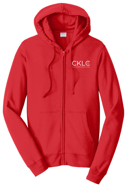 Creative Kids Learning Center - CKLC - Port & Co Fan Favorite Fleece Full-Zip Hooded Sweatshirt. PC850ZH