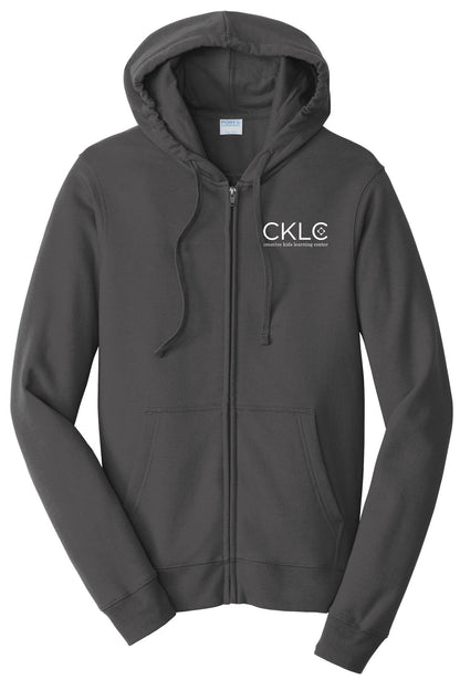 Creative Kids Learning Center - CKLC - Port & Co Fan Favorite Fleece Full-Zip Hooded Sweatshirt. PC850ZH