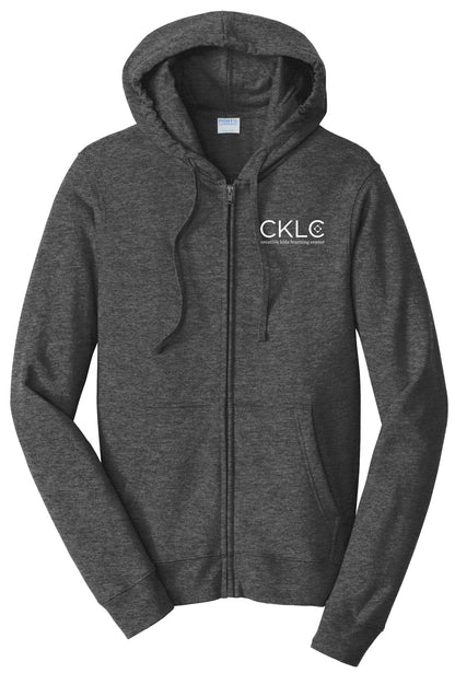 Creative Kids Learning Center - CKLC - Port & Co Fan Favorite Fleece Full-Zip Hooded Sweatshirt. PC850ZH