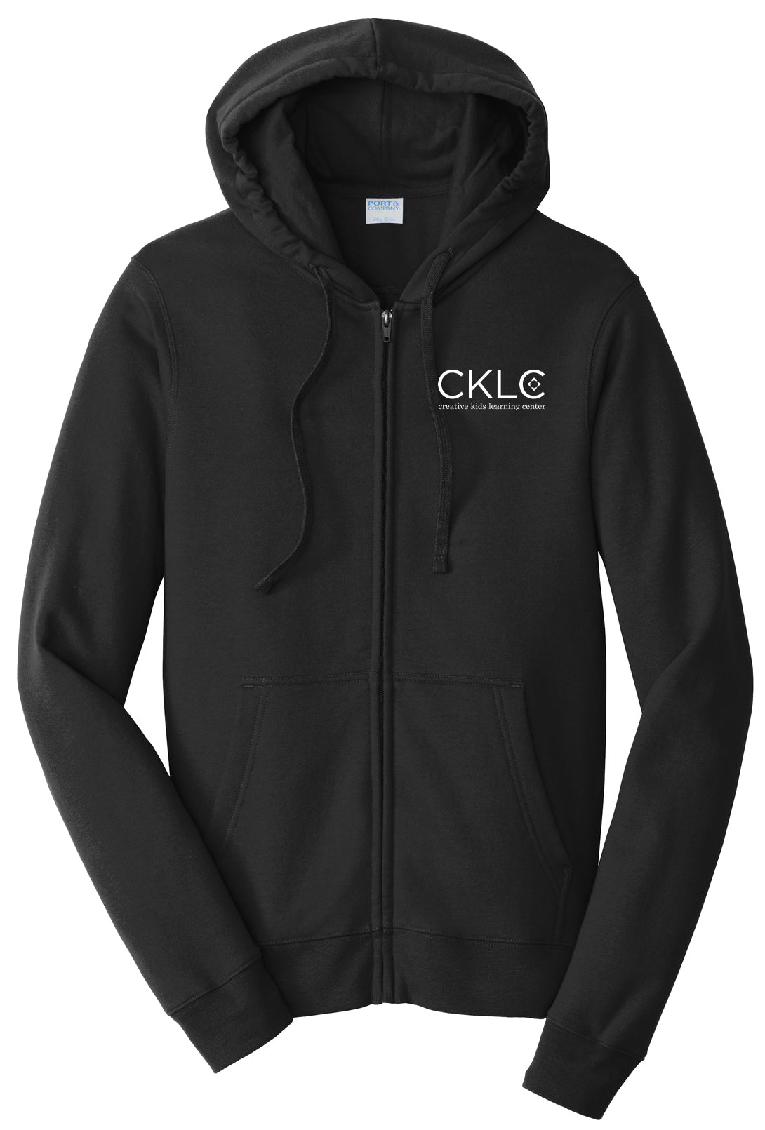 Creative Kids Learning Center - CKLC - Port & Co Fan Favorite Fleece Full-Zip Hooded Sweatshirt. PC850ZH