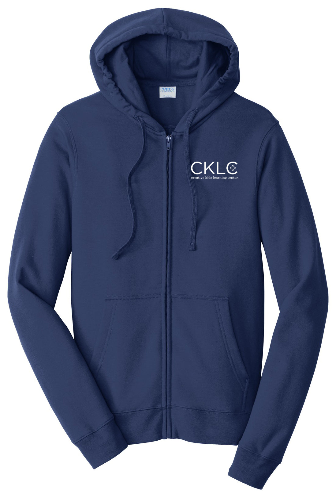 Creative Kids Learning Center - CKLC - Port & Co Fan Favorite Fleece Full-Zip Hooded Sweatshirt. PC850ZH