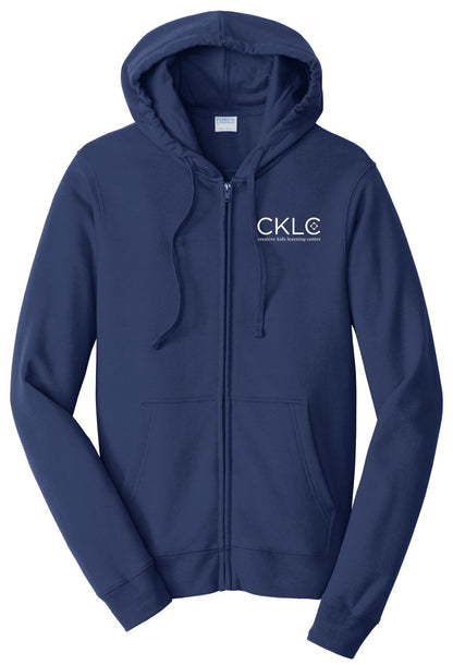 Creative Kids Learning Center - CKLC - Port & Co Fan Favorite Fleece Full-Zip Hooded Sweatshirt. PC850ZH