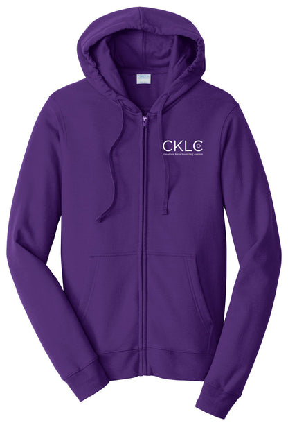 Creative Kids Learning Center - CKLC - Port & Co Fan Favorite Fleece Full-Zip Hooded Sweatshirt. PC850ZH