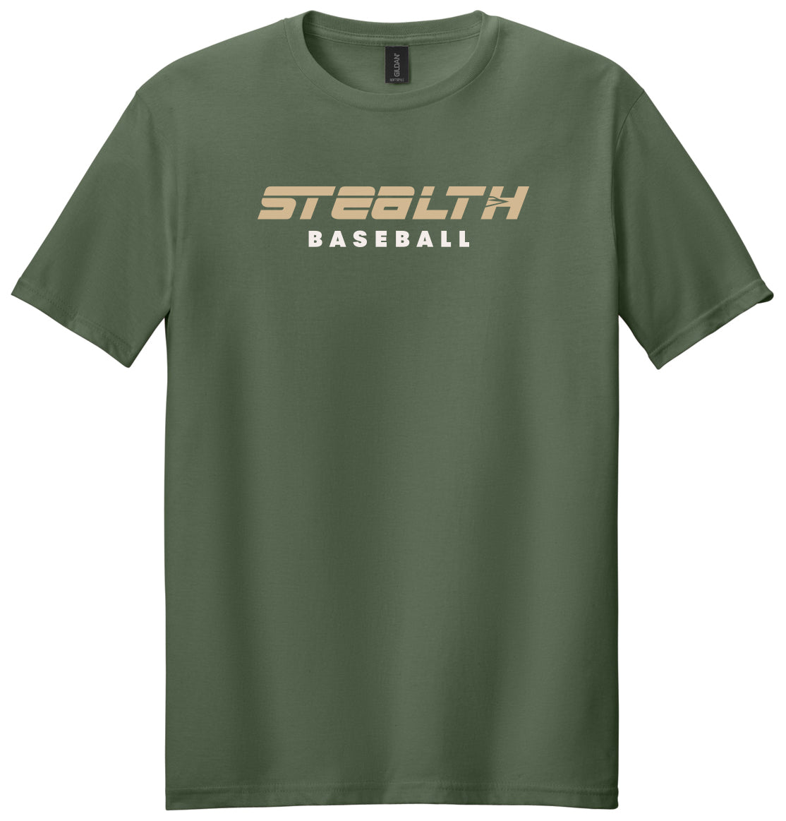 Stealth Baseball - Strikethrough - Gildan Softstyle® T-Shirt. 64000