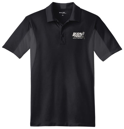 Leon Pierce Body Repair - LC EMB - Sport-Tek Side Blocked Micropique Sport-Wick Polo. ST655