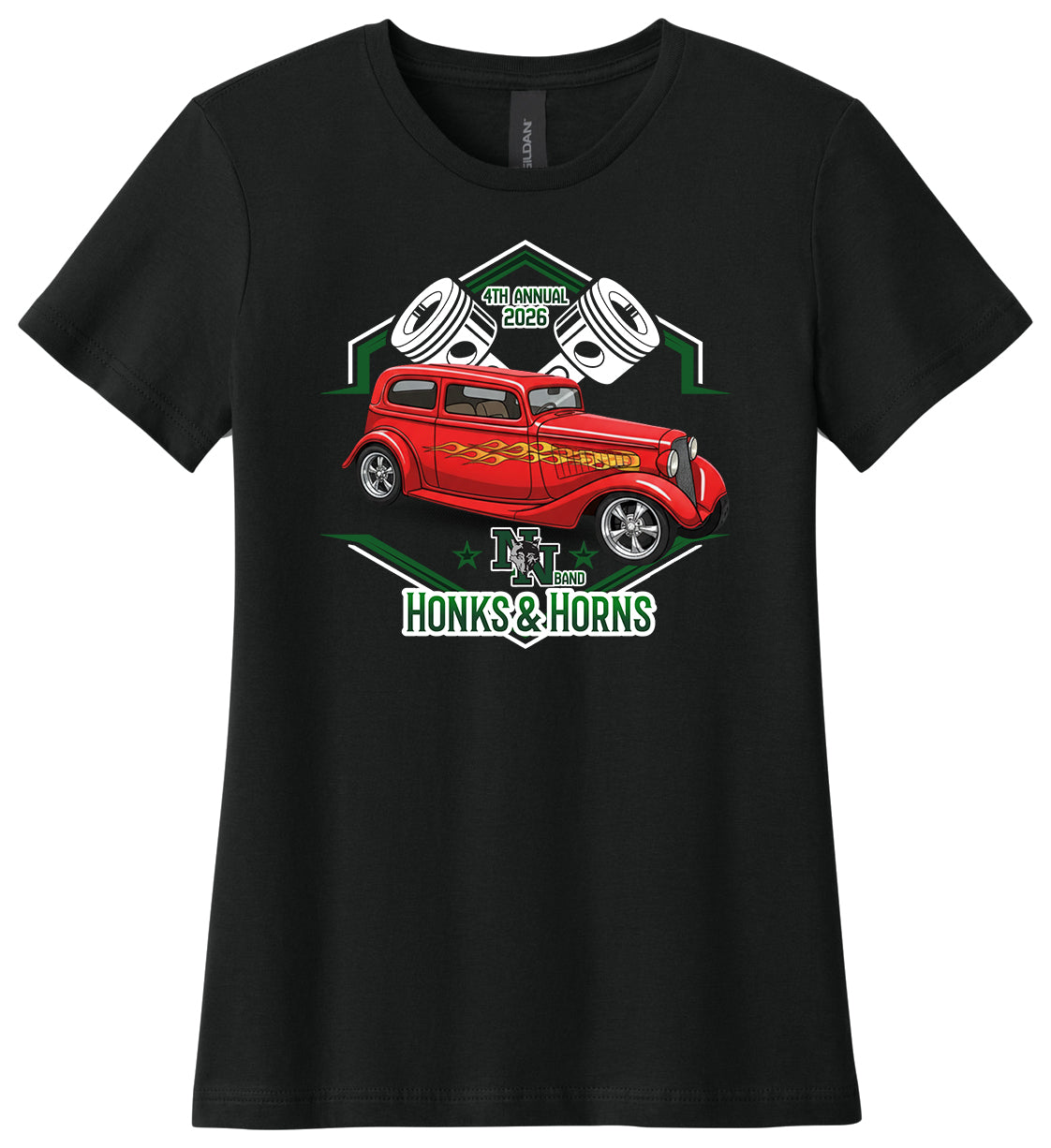 Norman North Band - Honks and Horns - Gildan Softstyle® Women's T-Shirt. 64000L