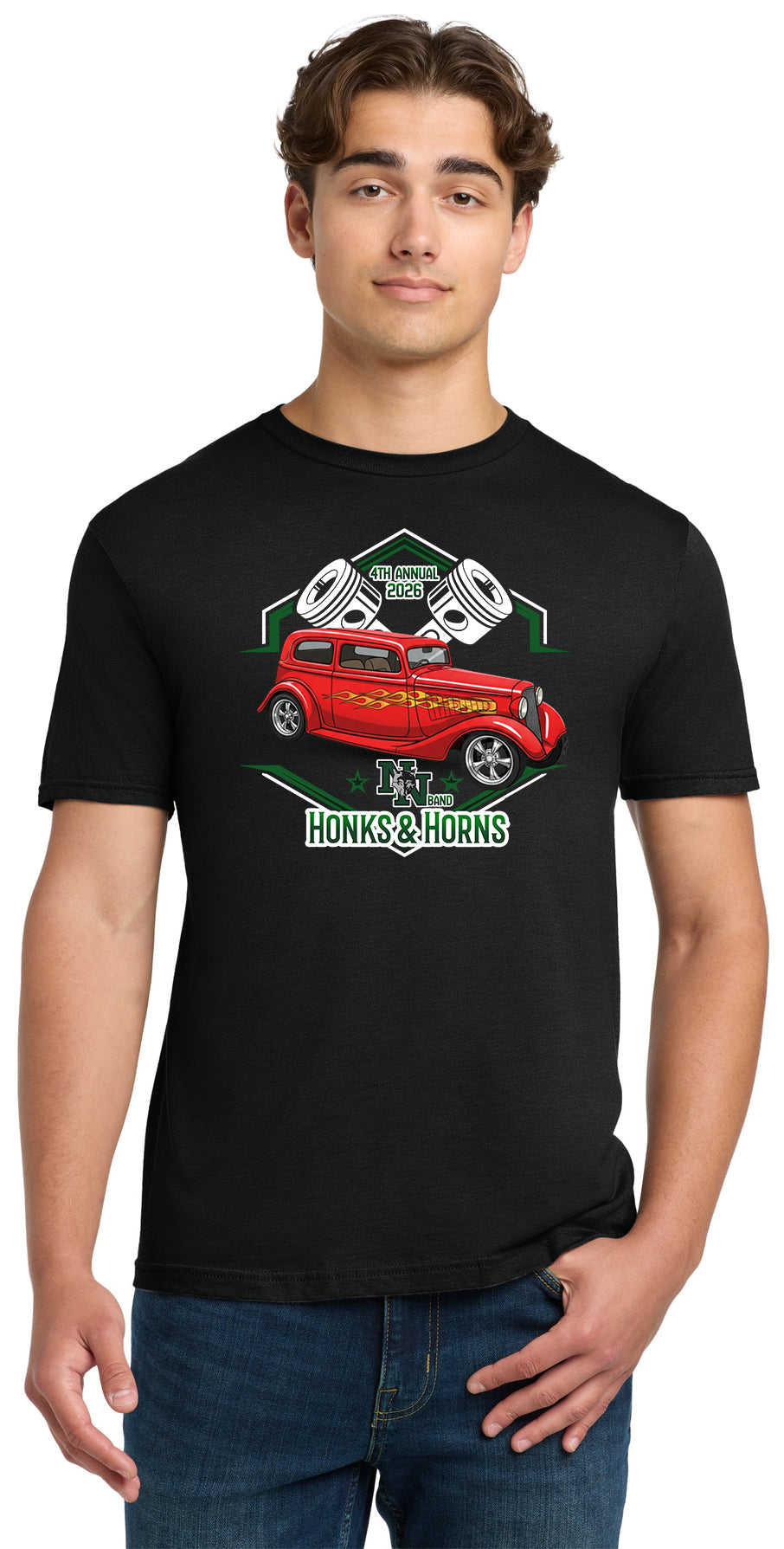 Norman North Band - Honks and Horns - Gildan Softstyle® T-Shirt. 64000