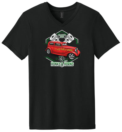 Norman North Band - Honks and Horns - Gildan Softstyle® V-Neck T-Shirt. 64V00
