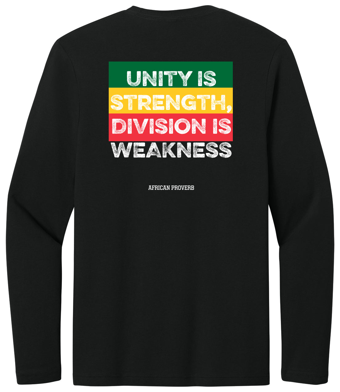 Norman North Black Student Association - LC and Full Back - Gildan Softstyle Long Sleeve T-Shirt. 64400