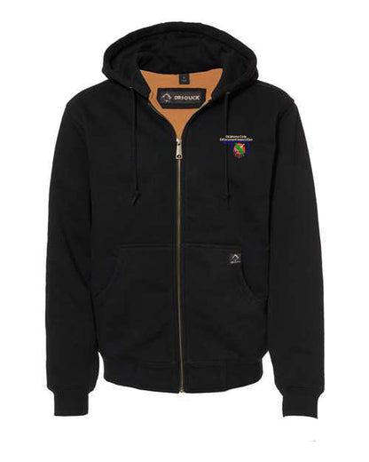 OCEA - Left Chest Logo - DRI DUCK - Men's Crossfire Heavyweight Power Fleece Hooded Jacket with Thermal Lining
