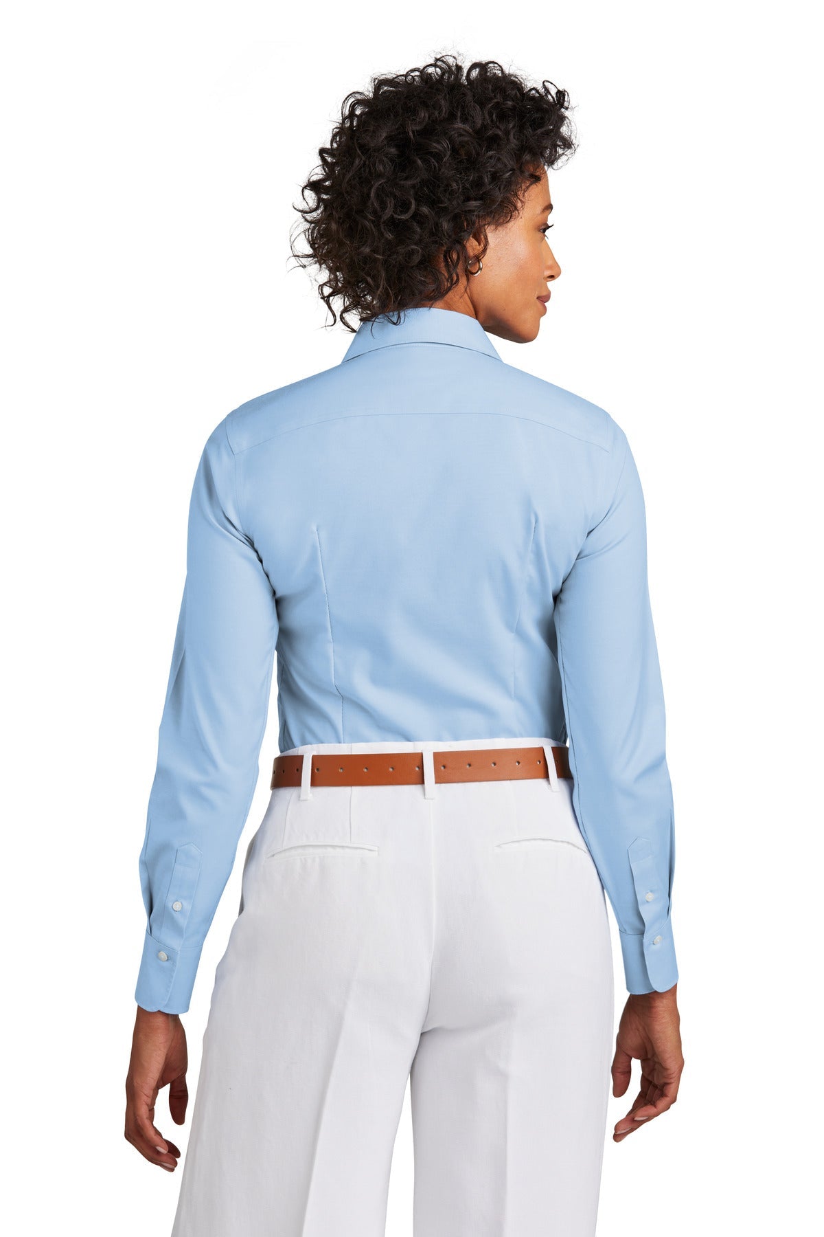 OCEA - Left Chest Logo - Brooks Brothers® Women's Wrinkle-Free Stretch Pinpoint Shirt BB18001