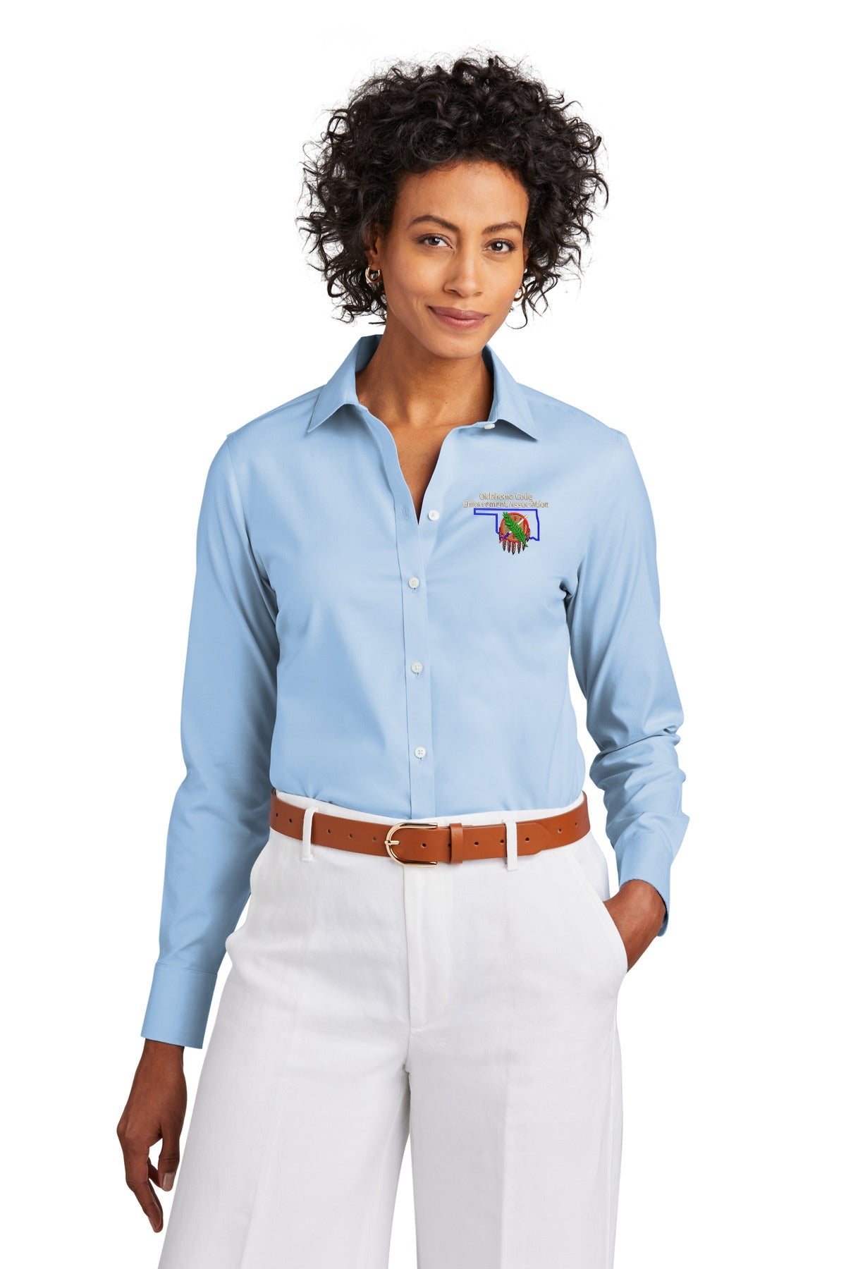 OCEA - Left Chest Logo - Port Authority® Women's Silk Touch Long Slee