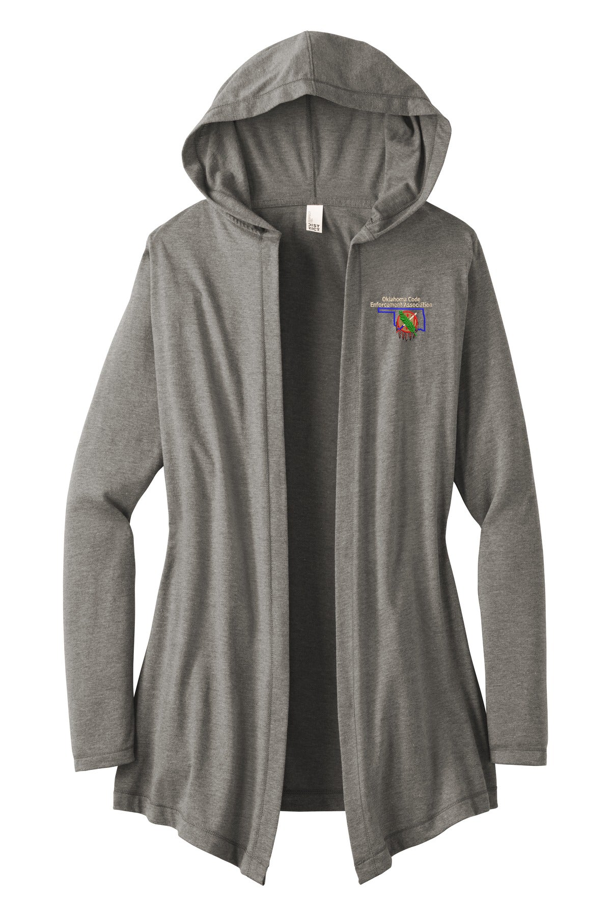 OCEA - Left Chest Logo - District ® Women's Perfect Tri ® Hooded Cardigan. DT156