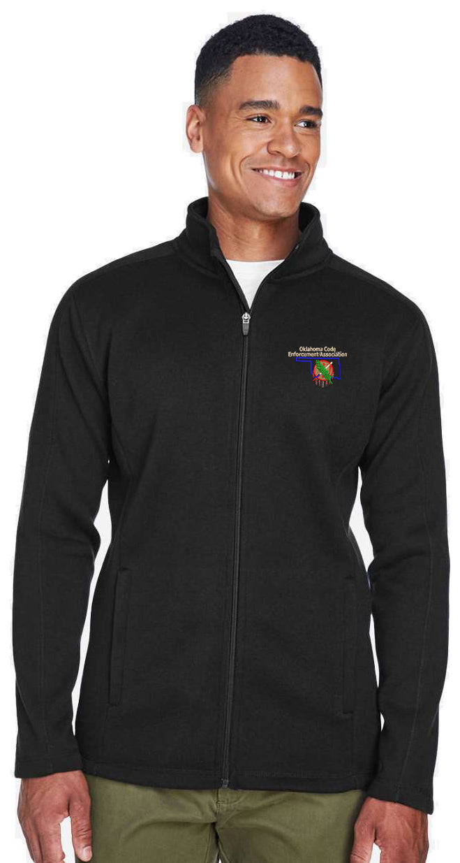 OCEA - Left Chest Logo - Devon & Jones - Men's Bristol Full-Zip Sweater Fleece Jacket