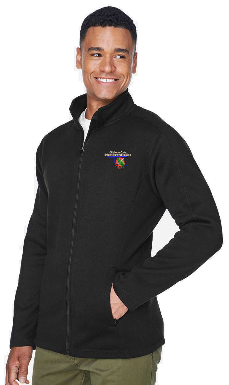 OCEA - Left Chest Logo - Devon & Jones - Men's Bristol Full-Zip Sweater Fleece Jacket