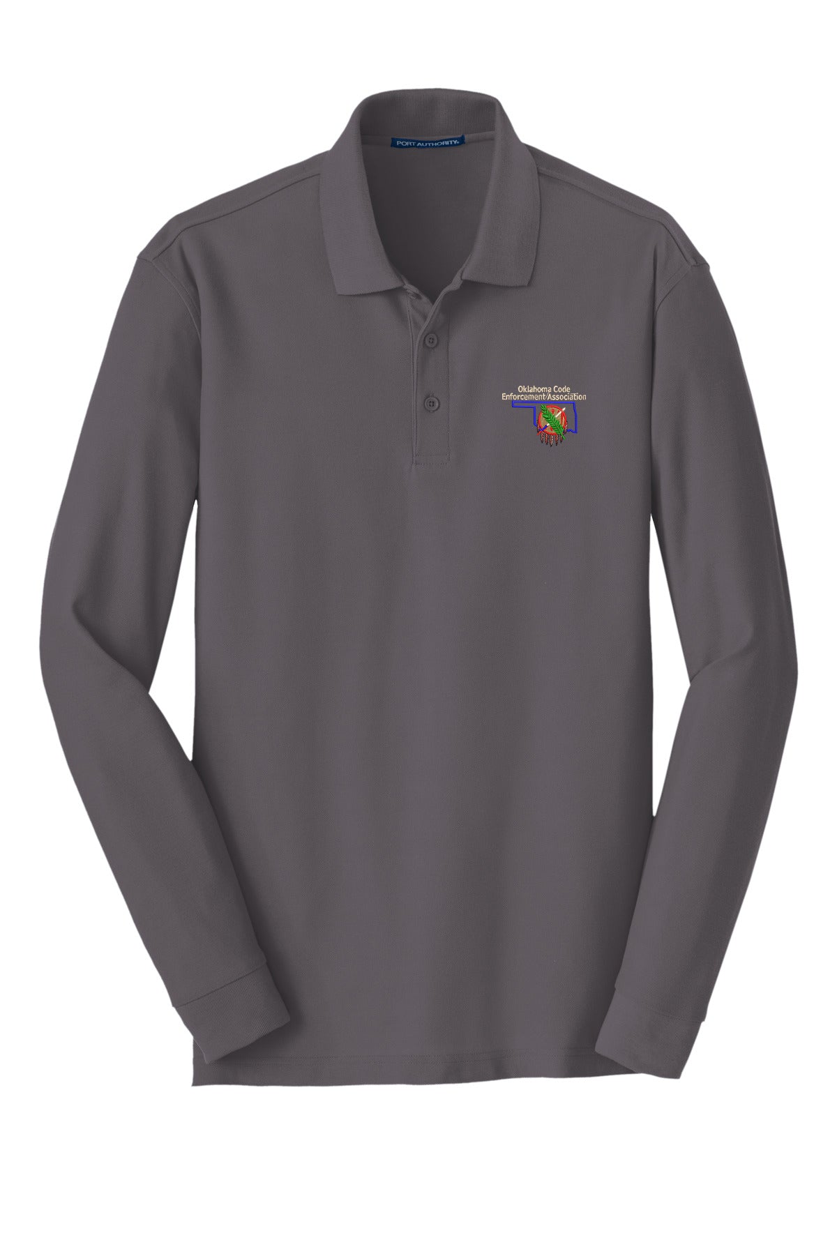 OCEA - Left Chest Logo - Port Authority® Long Sleeve Core Classic Pique Polo. K100LS