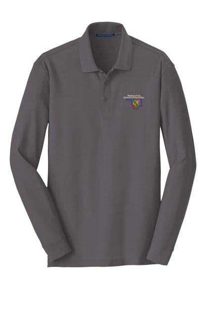 OCEA - Left Chest Logo - Port Authority® Long Sleeve Core Classic Pique Polo. K100LS