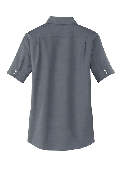 OCEA - Left Chest Logo - Port Authority® Women's Short Sleeve SuperPro Oxford Shirt. L659