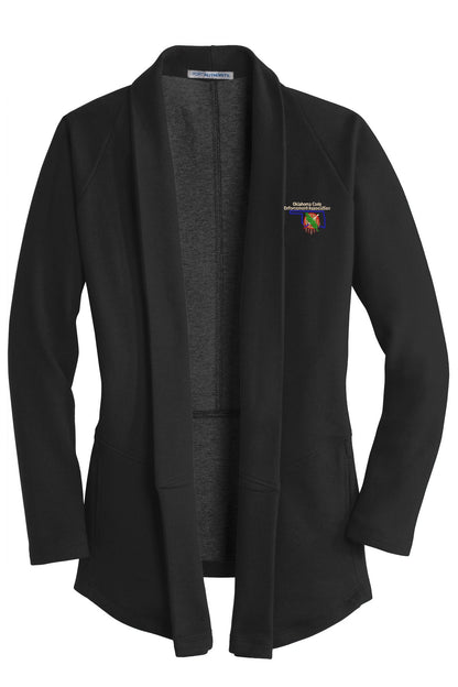 OCEA - Left Chest Logo - Port Authority® Women's Interlock Cardigan. L807