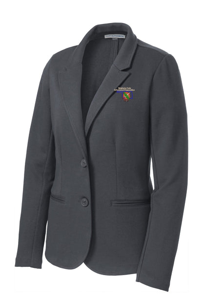 OCEA - Left Chest Logo - Port Authority® Women's Knit Blazer. LM2000